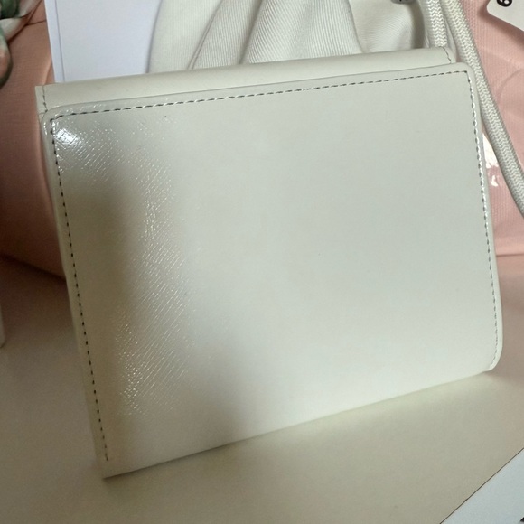 Gianni Versace Sunburst compact wallet white leather - Picture 3 of 16